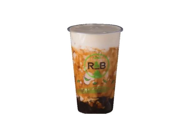 MIlk Tea with Brown Sugar Pearls and Cheese Cream