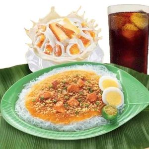 Palabok with Creme de Leche Small (with drink)