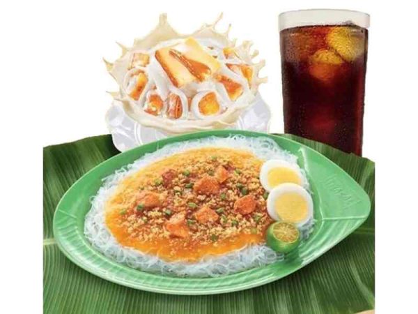 Palabok with Creme de Leche Small (with drink)