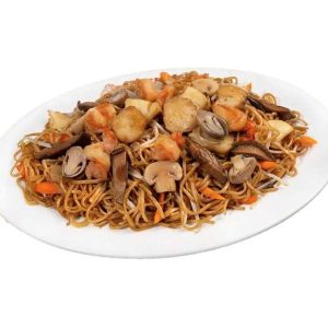 Seafood Mushroom Stir-Fry Noodles by classic savory