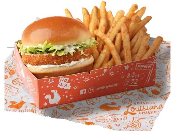 Shrimp Burger Snack Box-Popeyes