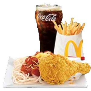1-pc. Chicken Mcdo with McSpaghetti and Fries Small Meal