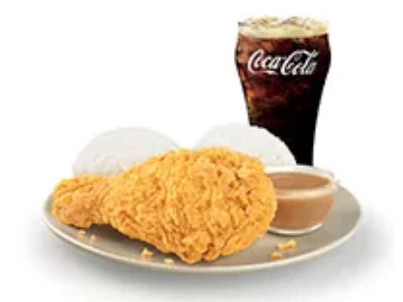 1pc Chicken Mcdo with Double Rice Small Meal | PINOY CUPID GIFTS