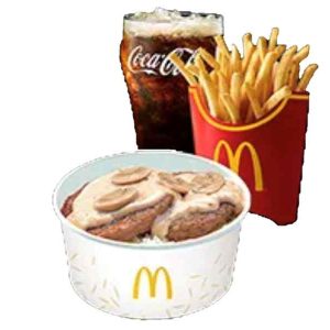 2-pc. Mushroom Pepper Steak with Fries Large Meal