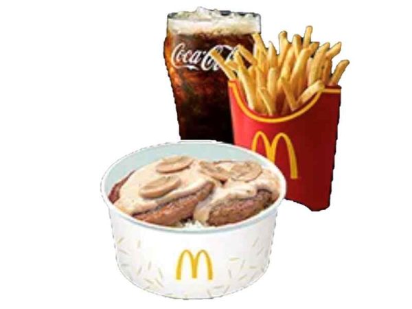 2-pc. Mushroom Pepper Steak with Fries Large Meal