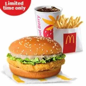 Black Pepper McChicken with Fries and Lipton Cool Berry Small Meal