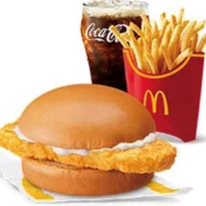 Crispy Chicken Sandwich with Fries Large Meal