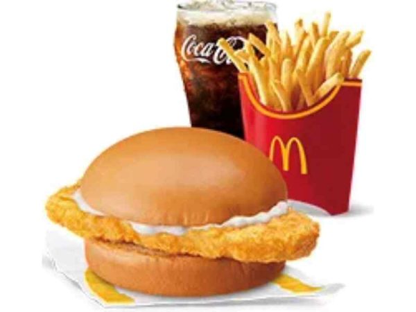 Crispy Chicken Sandwich with Fries Large Meal