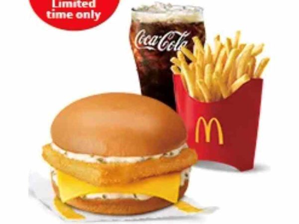 Crispy Fish Fillet Sandwich with Medium Fries and Medium Coke Meal