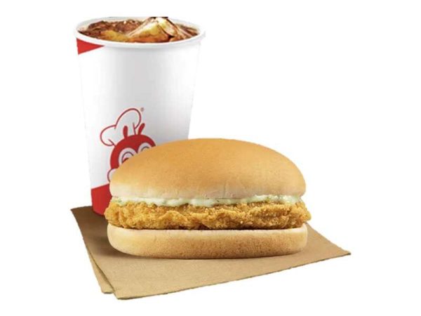 Crunchy Chicken Sandwich with Drink