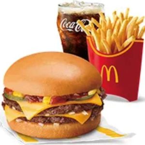 Double Cheeseburger with Fries Large Meal