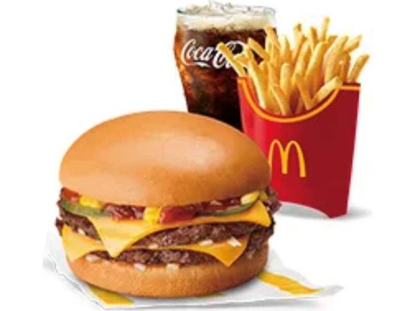 Double Cheeseburger with Fries Large Meal