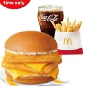 Double Crispy Fish Fillet Sandwich with Small Fries and Small Coke Meal