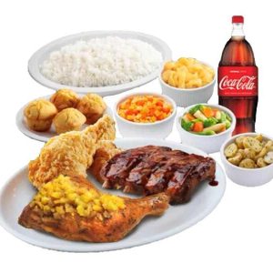 Hawaiian Roast, Omg Unfried Fried Chicken & Pork Baby Back Ribs