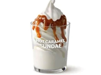 Hot Caramel Sundae-Mcdo