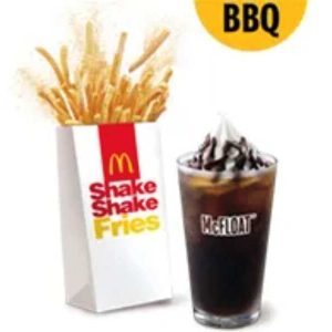Large Shake Shake Fries N'McFloat Combo BBQ