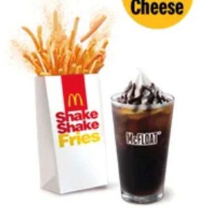 Medium Shake Shake Fries N' McFloat Combo Cheese