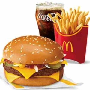 Quarter Pounder with Cheese, with Fries Large Meal