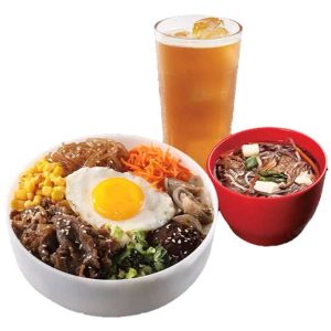 Ultimate Bibimbowl Meal with Drinks and Soup