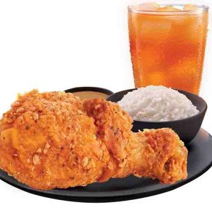 1-pc Spicy fried chicken with Rice (Combo)