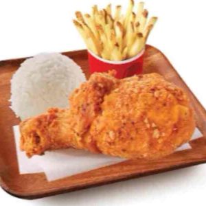 1-pc Spicy fried chicken with fries (ala carte)