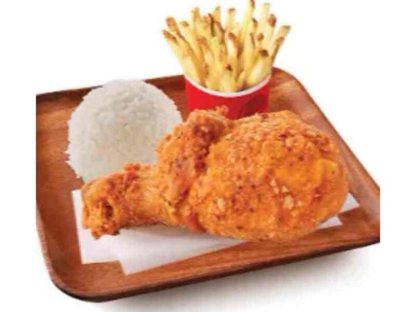 1-pc Spicy fried chicken with fries (ala carte)