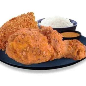 2-pc Spicy Fried Chicken with Rice (Ala Carte)