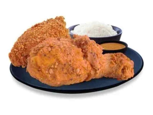 2-pc Spicy Fried Chicken with Rice (Ala Carte)