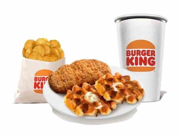 2pcs Waffles and Chicken Meal by Burger King