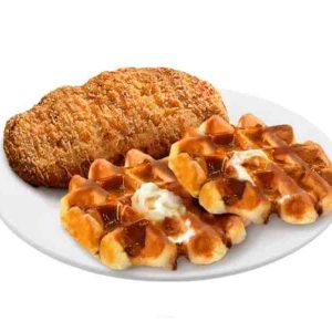 2pcs Waffles and Chicken by Burger King