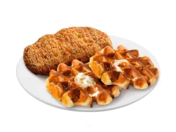 2pcs Waffles and Chicken by Burger King