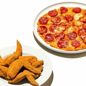 9 inch Pizza +Wings Deal by YC