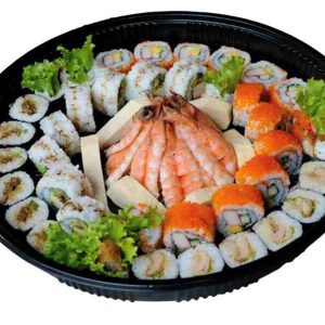 Assorted Sushi and Sashimi Party Tray ( 6 Kinds)