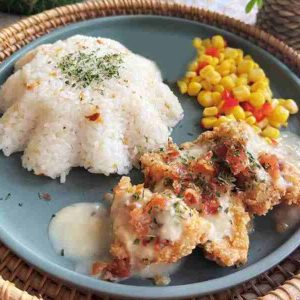 Bacon Fried Chicken Steaks with Milk'shroom Gravy-Banapple