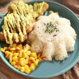 Breaded fillet of fish with honey thyme mustard sauce-Banapple