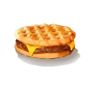 Burger King Waffle Sausage King with Cheese