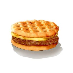 Burger King Waffle Sausage King with Egg