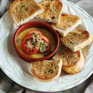 Cheddar Cheese with Tomatoes and Capers-Mary Grace