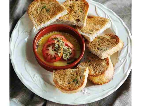 Cheddar Cheese with Tomatoes and Capers-Mary Grace