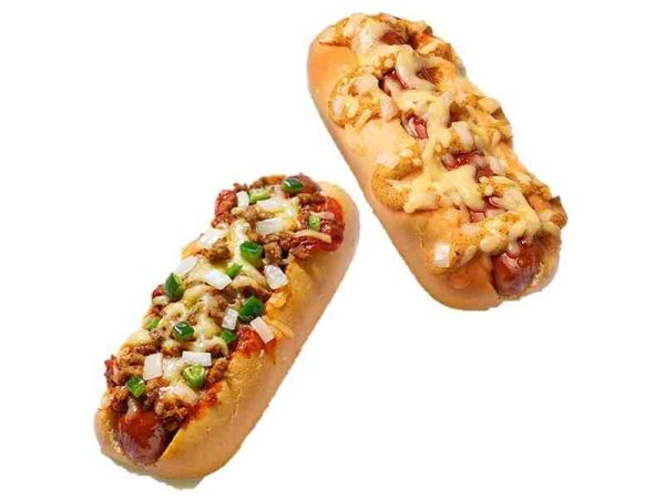 Classic Hot Dog + Pizza Hot Dog by YC