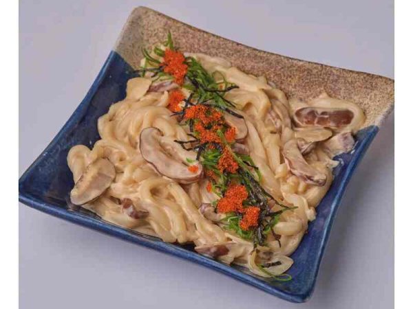 Creamy Mushroom Udon by Hanako