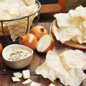 Crispy Cassava Chips with Onion Dip-Mary Grace