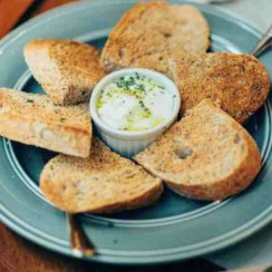 Grilled Kesong Puti with Batard Bread