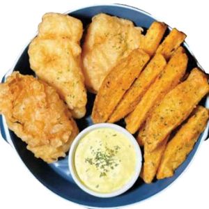 Louisiana Fish and Chips with Tartar Sauce