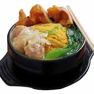 Noodles in Soup with Pork Rib and Wanton – Light
