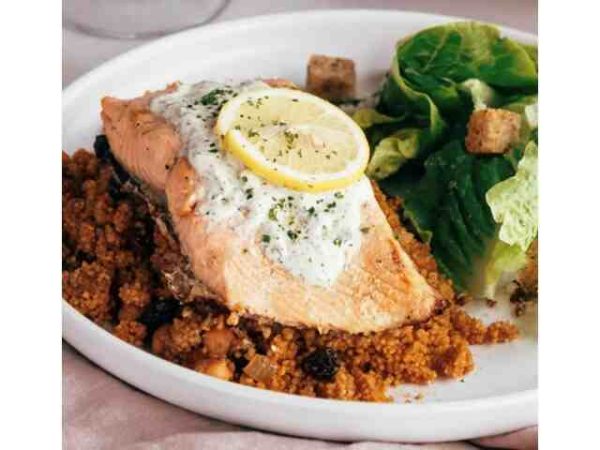 Salmon with Creamy Dill Sauce