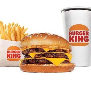 Triple Stacker Meal Burger King